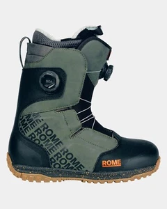 Rome Bodega Double Boa Snowboard Boots Men's Size 11.5 Black/Olive New 2025 - Picture 1 of 5