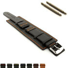Men's Genuine Leather Watch Strap Band Wrist Pad Cuff 18 20 22 24 SOLAR MM