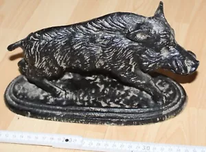 tier figur eisen guss keiler wild sau 2,6 kg alt top waidmann jäger vintage deko - Bild 1 von 15