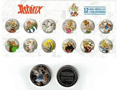 2022 France Monnaie De Paris ASTERIX Mini Medal - GERIATRIX - Image 1 of 2
