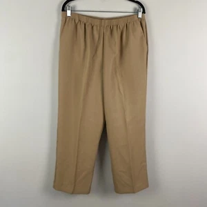 Alfred Dunner Classics Short Pant Size 16P Tan Pull On Straight Leg - Picture 1 of 10