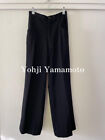Y’s YOHJI YAMAMOTO Ladies Wool gabardine pant slacks Size 3 black Solid USED