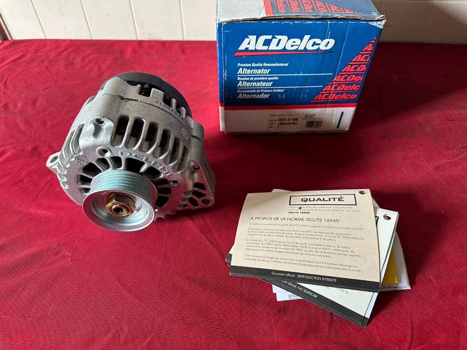 ALTERNADOR PONTIAC GRAND PRIX ACDELCO 19244791 321-2168 NUEVO DE STOCK REMAN 1999-2003 Foto 1 de 1