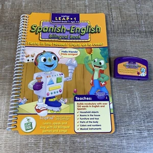 LeapPad Leap 1 Spanish English Bilingual Book and Cartridge Fiesta in the House - Picture 1 of 7