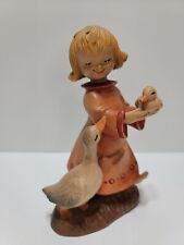 Ari Jerrandiz Made In Italy "Proud Mother" Girl With Ducks Hand Carved