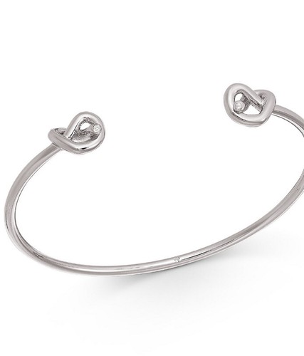 Bracciale Kate Spade tono argento nodo filo B1A $78