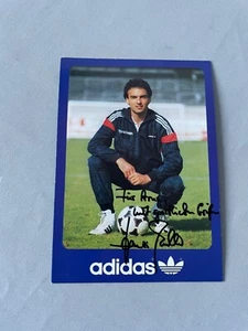 HANSI MÜLLER Vizeweltmeister 1982 DFB signed adidas-Autogrammkarte 10x15 - Picture 1 of 1