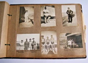 WW2 PHOTOGRAPHY JOURNAL Diary Album HMS Mosquito 1944 Egypt Navy Suez Canal - Picture 1 of 17