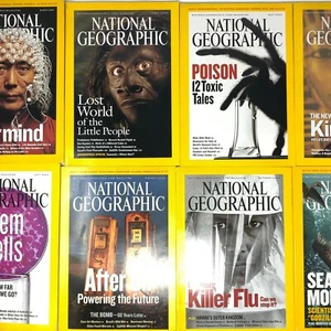 National Geographic Magazines 2005 Lot Of 8 Issues - Includes Poster - Picture 1 of 10