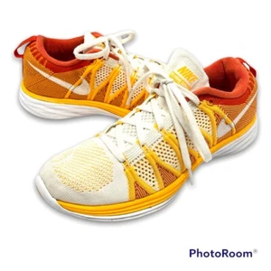 Zapatillas para correr Nike Flyknit Lunar 2 para mujer 7,5 naranja llama 620658-101 - Imagen 1 de 10
