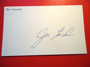 Joe Nuxhall - Autograph on 3" X 5" Index Card - Cincinnati Reds - Picture 1 of 1