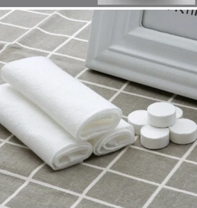 Handtuch Einweg komprimiert Reise Gesicht Handtuch Magic Towel 100% Baumwolle UK LAGER - Bild 1 von 4