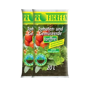 Tomatenerde torffrei 40 Liter Gemüseerde Kräutererde Anzucht Garten 2x 20 Liter - Bild 1 von 5