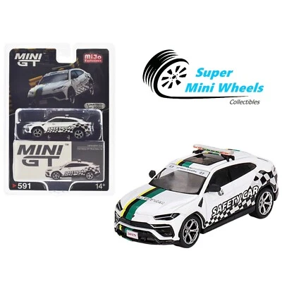 Mini GT 1:64 Lamborghini Urus 2022 Macao GP coche de seguridad oficial #591 Foto 1 de 2