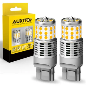AUXITO 7440 T20 Ámbar Amarillo LED Señal de giro Bombillas Canbus Anti Hyper Flash - Imagen 1 de 13