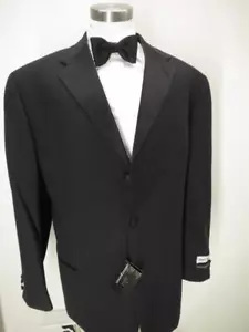 NWT JHANE BARNES wool SB 3B notch lapel tuxedo suit US 46 L Elegant! L74 - Picture 1 of 12