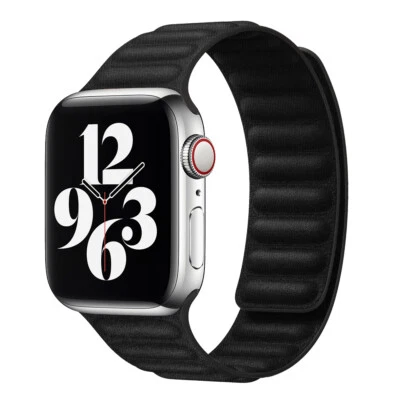Correa de enlace magnético tejida fina para Apple Watch 11 10 9 8 7 6 5 4 3 2 Ultra 3 Foto 1 de 4