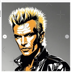 Billy Idol Poster - 33.1" x 33.1" - Semi Gloss - Picture 1 of 2