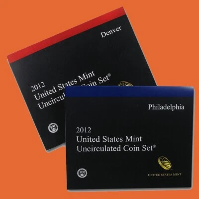 2012 U.S. Mint Set ~ 28 Coins P & D ~ Uncirculated Government Packaging OGP - Image 1 of 3