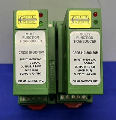 CR MAGNETICS CRD5110-500-30M SINGLE ELEMENT MULTIFUNCTION DIGITAL TRANSDUCER - 2 - Image 1 of 4