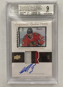 15-16 Exquisite Collection Artemi Panarin Rookie Patch Auto RPA /5 BGS 9 10 Auto - Picture 1 of 2