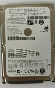 250GB 2.5" INCH SATAII LAPTOP/PS3/PS4 HDD 8MB 5400RPM FUJITSU MJA2250BH - Picture 1 of 1