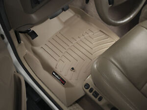 WeatherTech Floor Mats FloorLiner for Ford Excursion/Super Duty - 1st Row - Tan