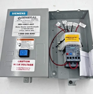 SIEMENS IMS-16M21-AQ3 Motor Starter & Overload 3PH, 208V, 60HZ Magnetic Line St - Picture 1 of 6