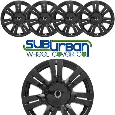 Cadillac SRX IMP-357BLK 2010-2016 cubiertas de rueda negras brillantes para llantas de 18" 14 radios Foto 1 de 4
