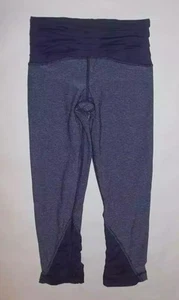 NEU OHNE ETIKETT LULULEMON EMBRACE KURZE HOSE MELIERT KADETTBLAU YOGA TRAINING LAUFEN Gr. 4 - Bild 1 von 7