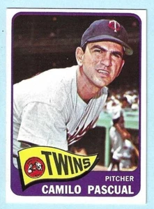 1965 Topps #255 Camilo Pascual Minnesota Twins NEAR MINT - COMPLETE SETBREAK - Picture 1 of 2