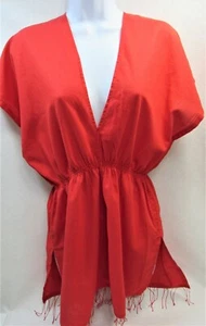 Badeanzug Cover Up Majestic Swim Damen Gr. Small Rot Neu - Bild 1 von 6