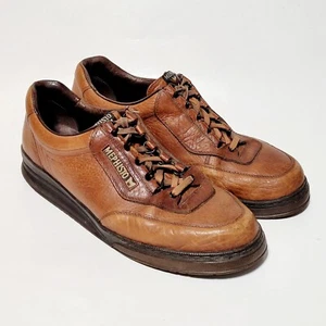Mephisto Sport Match Walking Comfort Shoe Brown Leather Runoff Air-Jet Mens 12US - Picture 1 of 23