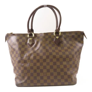 LOUIS VUITTON LV GHW Saleya MM Shoulder Tote Bag N51182 Damier Brown - Picture 1 of 24