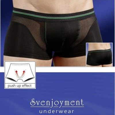 Svenj. Schnapperpreis Retro Mikrofaser Hüft Hipster Pants Schwarz GAY in S-XL - Bild 1 von 4