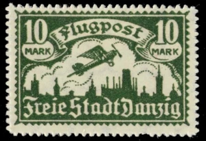 DANZIG C16 - Plane over Danzig "Sideways Wtmk" (pb49199) - Picture 1 of 1