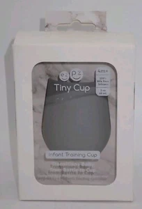 New EZ PZ Tiny Cup Gray 100% Silicone Training Cup for Infants & Toddlers 4m+ - Picture 1 of 8