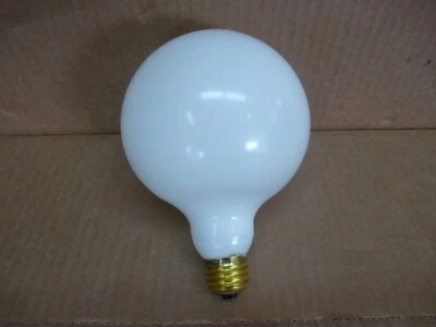 4 Pack H&H 53 Watt G40 White Globe Ambiance Mood Decorative Bulbs Long Life - Image 1 of 4