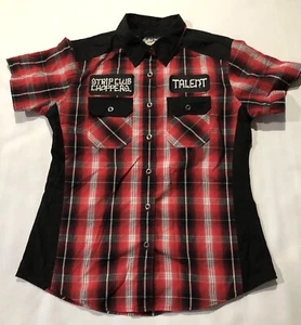 throttle threads rotes Damen Small Strip Club Choppers Shirt - Bild 1 von 8