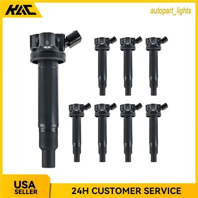 8Pcs Ignition Coils For Lexus GS430 2001-2007 Lexus LS430 4.3L 2001 2002-2006 - Image 1 of 4