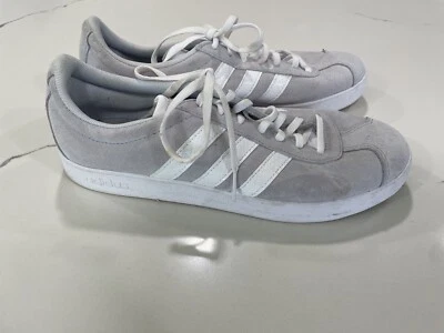 Adidas Mujer Neo Courset Gamuza Tenis 10 Cuero Zapatos Atléticos Gris SHC Foto 1 de 4
