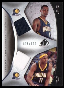 2006-07 SP Game Used Authentic Fabrics Dual Jamaal Tinsley/Shawne Williams/100