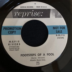 Mavis Rivers Reprise 45 Footsteps Of A Fool 7" PROMO Northern Soul, 1965 - Picture 1 of 2