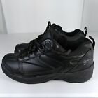 Reebok Jorie Black Leather Work Sneakers Size Mens 6  Womens 8 Medium F2892-18