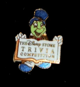 Disney Store Darsteller 1999 Trivia Wettbewerb Fehler Pin mit Jiminy Cricket - Bild 1 von 1