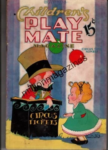 1938 Children's Playmate May -Fern Bisel Peat; Circus; Mother's Day; Clowns - Picture 1 of 1