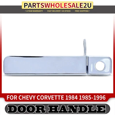 Manija de puerta exterior cromada para conductor delantero con cerradura para Chevy Corvette 1984-1996 Foto 1 de 4