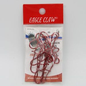 Eagle Claw Classics Dual Lock Snaps Red 01174-006 Size 6 10 Pc Pack