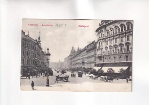 F5860) Cartolina, BUDAPEST - Anello di Leopoldo 1907 tram cavalli carrozza - Foto 1 di 2
