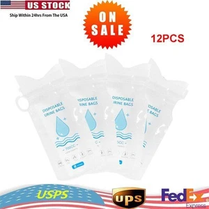 12-Pack of 700ML Urinal Bags Emergency Vomit and Pee Bags for Travel Traffic USA - Picture 1 of 9
